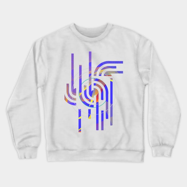 Abstract geometric galaxy purple Crewneck Sweatshirt by soycarola